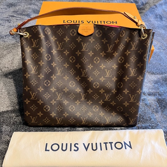 Louis Vuitton Handbags - Authentic Graceful Mm Pivoine Brown Monogram Canvas Tote
